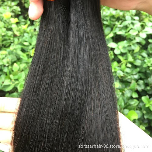 Hair factory wholesale raw cuticle aligned hair, Double Drawn 10A Grade Brazilian human hair weave bundles